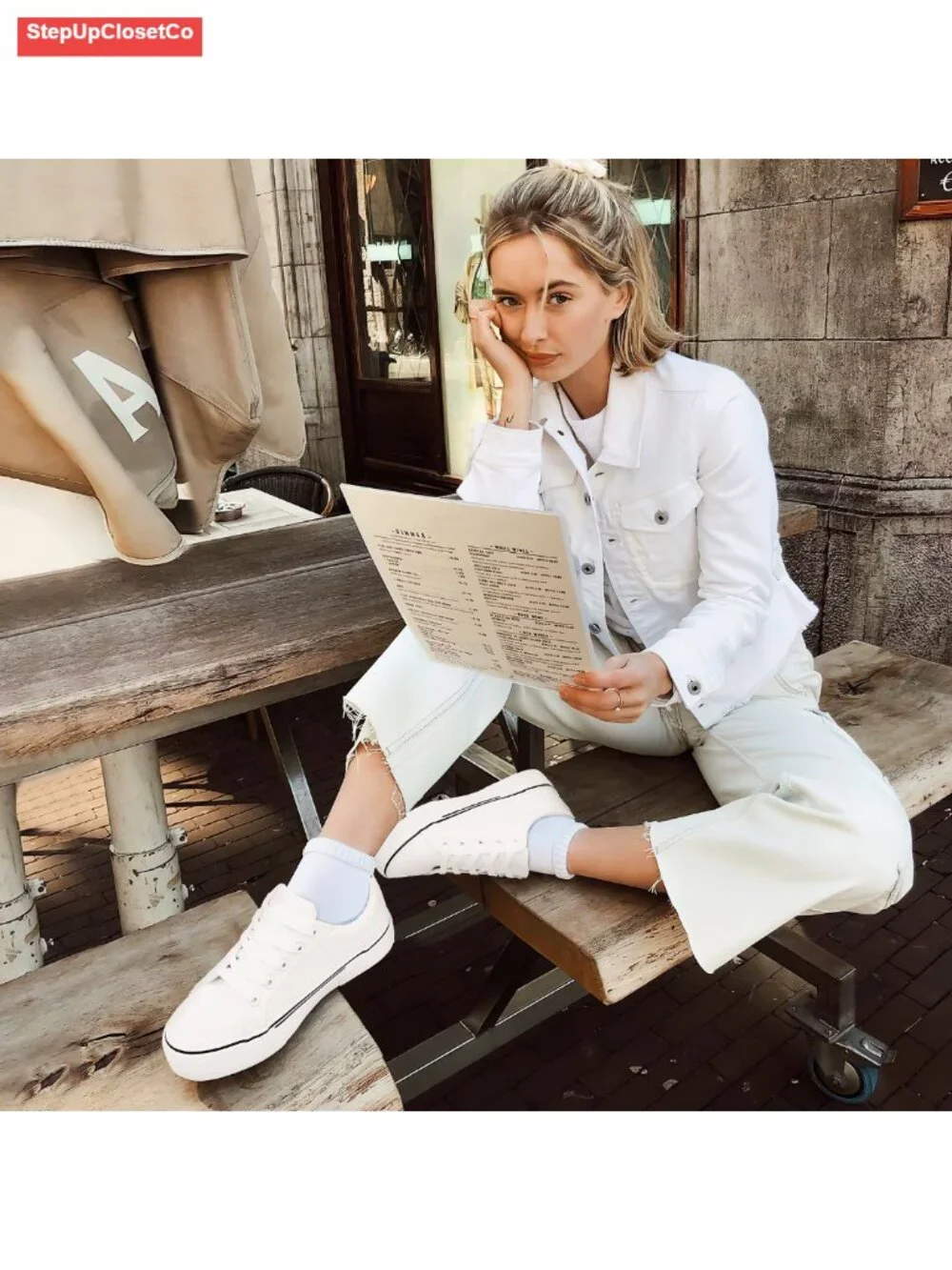 Women's Canvas Sneakers Low Top Comfortable Fashion Tennis Shoes, Breathable